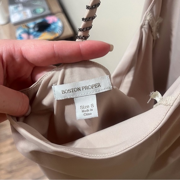 Boston Proper T-Back Dangle Chain Dress - Picture 5 of 7